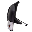 Driver Side Mirror, Power Adjust, Heated, Manual Folding, Textured Black, In-housing Signal Light, No Memory, No Puddle Light, No Auto-Dim, No Blind Spot Feature