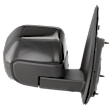 Passenger Side Mirror, Power Adjust, Heated, Manual Folding, Paintable, No Signal Light, No Memory, No Puddle Light, No Auto-Dim, With Blind Spot Glass
