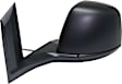 Driver Side Towing Mirror, Power Adjust, Manual Folding, Heated, Textured Black, No Signal Light, No Memory, No Puddle Light, No Auto-Dimming, With Blind Spot Glass
