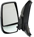 Driver Side Mirror, Power Adjust, Non-Heated, Manual Folding, Textured Black, No Signal Light, No Memory, No Puddle Light, No Auto-Dim, No Blind Spot Feature