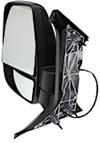 Driver Side Mirror, Power Adjust, Non-Heated, Manual Folding, Textured Black, No Signal Light, No Memory, No Puddle Light, No Auto-Dim, No Blind Spot Feature