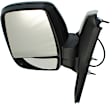 Driver Side Mirror, Power Adjust, Non-Heated, Manual Folding, Textured Black, No Signal Light, No Memory, No Puddle Light, No Auto-Dim, No Blind Spot Feature