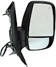 Passenger Side Mirror, Power Adjust, Heated, Manual Folding, Textured Black, In-housing Signal Light, No Memory, No Puddle Light, No Auto-Dim, No Blind Spot Feature