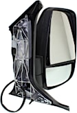 Passenger Side Mirror, Power Adjust, Heated, Manual Folding, Textured Black, In-housing Signal Light, No Memory, No Puddle Light, No Auto-Dim, No Blind Spot Feature