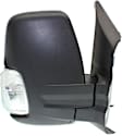 Passenger Side Mirror, Power Adjust, Heated, Manual Folding, Textured Black, In-housing Signal Light, No Memory, No Puddle Light, No Auto-Dim, No Blind Spot Feature