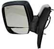 Driver Side Mirror, Power Adjust, Heated, Manual Folding, Textured Black, In-housing Signal Light, No Memory, No Puddle Light, No Auto-Dim, No Blind Spot Feature