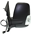 Driver Side Mirror, Power Adjust, Heated, Manual Folding, Textured Black, In-housing Signal Light, No Memory, No Puddle Light, No Auto-Dim, No Blind Spot Feature