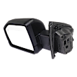 Driver Side Mirror, Power Adjust, Heated, Manual Folding, Textured Black, In-housing Signal Light, No Memory, with Puddle Light, With Auto-Dimming, With Blind Spot Detection in Glass, Raptor Model