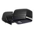 Driver Side Mirror, Power Adjust, Heated, Manual Folding, Textured Black, In-housing Signal Light, No Memory, with Puddle Light, With Auto-Dimming, With Blind Spot Detection in Glass, Raptor Model