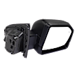 Passenger Side Mirror, Power Adjust, Heated, Manual Folding, Textured Black, In-housing Signal Light, No Memory, With Puddle Light, No Auto-Dimming, With Blind Spot Detection in Glass, Raptor Model