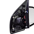 Passenger Side Mirror, Power Adjust, Heated, Manual Folding, Textured Black, In-housing Signal Light, No Memory, With Puddle Light, No Auto-Dimming, With Blind Spot Detection in Glass, Raptor Model