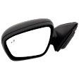 Driver Side Mirror, Power Adjust, Heated, Manual Folding, Paintable, No Signal Light, No Memory, No Puddle Light, No Auto-Dim, With Blind Spot Detection in Glass