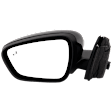 Driver Side Mirror, Power Adjust, Heated, Manual Folding, Paintable, No Signal Light, No Memory, No Puddle Light, No Auto-Dim, With Blind Spot Detection in Glass