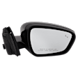 Passenger Side Mirror, Power Adjust, Heated, Manual Folding, Paintable, No Signal Light, No Memory, No Puddle Light, No Auto-Dim, With Blind Spot Detection in Glass