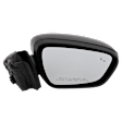 Passenger Side Mirror, Power Adjust, Heated, Manual Folding, Paintable, No Signal Light, No Memory, No Puddle Light, No Auto-Dim, With Blind Spot Detection in Glass