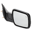 Passenger Side Mirror, Power Adjust, Heated, Power Folding, Chrome, In-housing Signal Light, With Memory, With Puddle Light, No Auto-Dim, With Blind Spot Detection in Glass