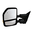 Driver Side Mirror, Power Adjust, Heated, Manual Folding, Textured Black, In-housing Signal Light, No Memory, With Puddle Light, No Auto-Dim, No Blind Spot Feature