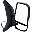 Passenger Side Mirror, Power Adjust, Heated, Power Folding, Textured Black, Standard Passenger Van