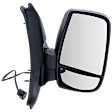 Passenger Side Mirror, Power Adjust, Non-Heated, Manual Folding, Textured Black