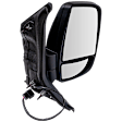 Passenger Side Mirror, Power Adjust, Non-Heated, Manual Folding, Textured Black