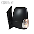 Driver Side Mirror, Power Adjust, Heated, Power Folding, Textured Black, In-housing Signal Light, No Memory, No Puddle Light, No Auto-Dim, With Blind Spot Glass