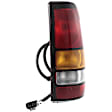 Passenger Side Tail Light, with Bulb, Halogen, Amber, Clear and Red Lens, Fleetside, Old Body Style, CAPA CERTIFIED