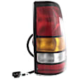Passenger Side Tail Light, with Bulb, Halogen, Amber, Clear and Red Lens, Fleetside, Old Body Style, CAPA CERTIFIED