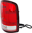Passenger Side Tail Light, with Bulb, Halogen, Clear and Red Lens, SL/SLE/SLT/WT Models, New Body Style, CAPA CERTIFIED