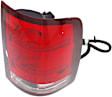 Passenger Side Tail Light, with Bulb, Halogen, Clear and Red Lens, SL/SLE/SLT/WT Models, New Body Style, CAPA CERTIFIED