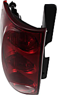 Driver Side Tail Light, with Bulb, Halogen, Red Lens, SLE/SLT Models, CAPA CERTIFIED