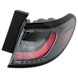 Passenger Side, Outer LED Tail Light, With bulb(s), OE Replacement, CAPA Certified