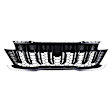 Grille Textured Dark Gray Shell with Chrome Insert CAPA Certified