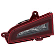 Passenger Side, Inner Halogen Tail Light, With bulb(s), Clear & Red Lens