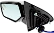 Driver Side Mirror, Power Adjust, Manual Folding, Heated, Chrome, No Signal Light, No Memory, No Puddle Light, No Auto-Dimming, With Blind Spot Glass