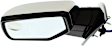 Driver Side Mirror, Power Adjust, Manual Folding, Heated, Chrome, No Signal Light, No Memory, No Puddle Light, No Auto-Dimming, With Blind Spot Glass