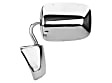 Driver or Passenger Side Mirror, Manual Adjust, Non-Folding, Non-Heated, Chrome, No Signal Light, No Memory, No Puddle Light, No Auto-Dimming, No Blind Spot Feature