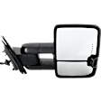 Passenger Side Towing Mirror, Power Adjust, Heated, Power Folding, Chrome, In-glass Signal Light, With Memory, No Puddle Light, No Auto-Dim, No Blind Spot Feature