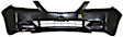 Front Primed Bumper Cover, EX/EX-L/LX Models, Without Fog Light Holes, CAPA Certified