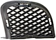 Front, Driver Side, Outer Bumper Grille, Textured Black