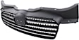 Grille Assembly, Chrome Shell with Painted Black Insert, GLS Model, 4 Cyl., 1.6L Engine, CAPA CERTIFIED