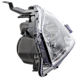 Driver Side Halogen Headlight, Without bulb(s), OE Replacement