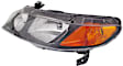 Driver Side Halogen Headlight, without Bulb, Clear Lens, Sedan, CAPA CERTIFIED