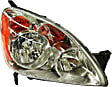 Passenger Side Headlight, without Bulb, Halogen, Clear Lens