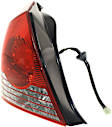 Driver Side Tail Light, With bulb(s), Halogen, Clear and Red Lens