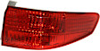Passenger Side, Outer Tail Light, With bulb(s), Halogen, Red Lens