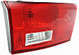 Driver Side, Inner Tail Light, with Bulb, Halogen, Clear and Red Lens, Hybrid Model, CAPA CERTIFIED