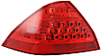 Driver Side, Outer Tail Light, without Bulb, Halogen, Red Lens, Sedan, CAPA CERTIFIED