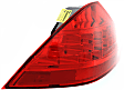 Driver Side, Outer Tail Light, without Bulb, Halogen, Red Lens, Sedan, CAPA CERTIFIED