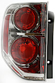 Driver Side Tail Light, without Bulb, Halogen, Red Lens, 6 Cyl., 3.5L Engine, CAPA Certified