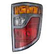 Passenger Side Tail Light, without Bulb, Halogen, Amber, Clear and Red Lens, USA Built, CAPA CERTIFIED